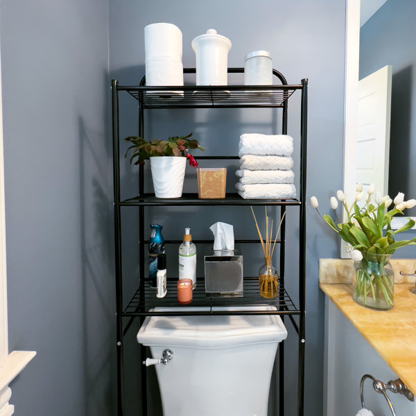 Mind Reader Metal Freestanding OvertheToilet Storage & Reviews Wayfair